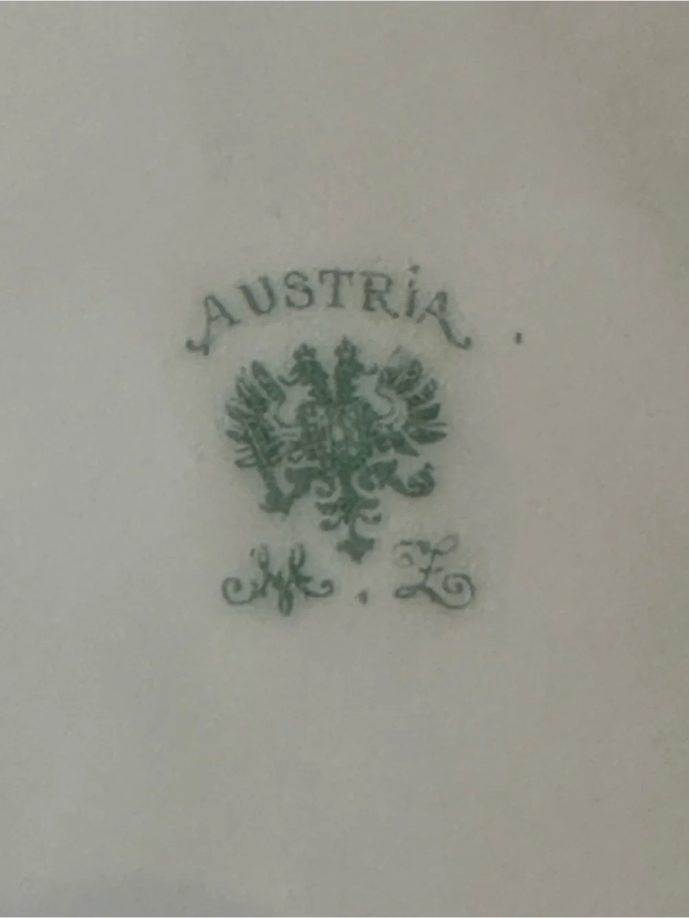 Antique Austria Floral Plate “Bridal Rose” pattern